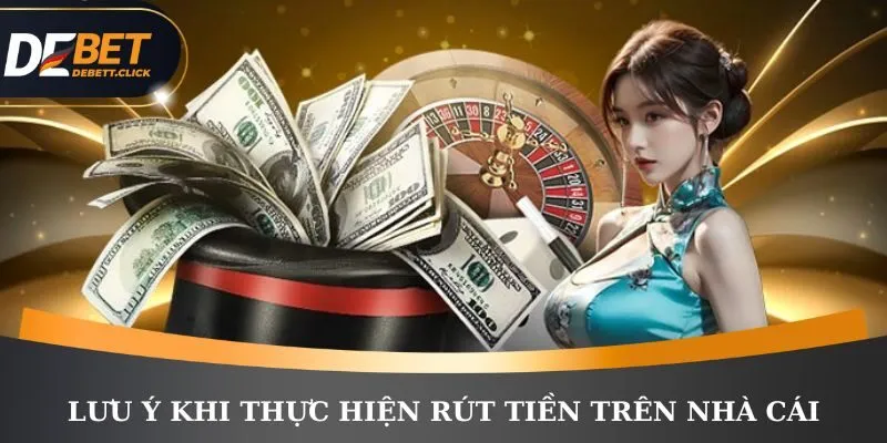 Lưu ý quan trọng cần nắm khi thực hiện rút tiền trên nhà cái